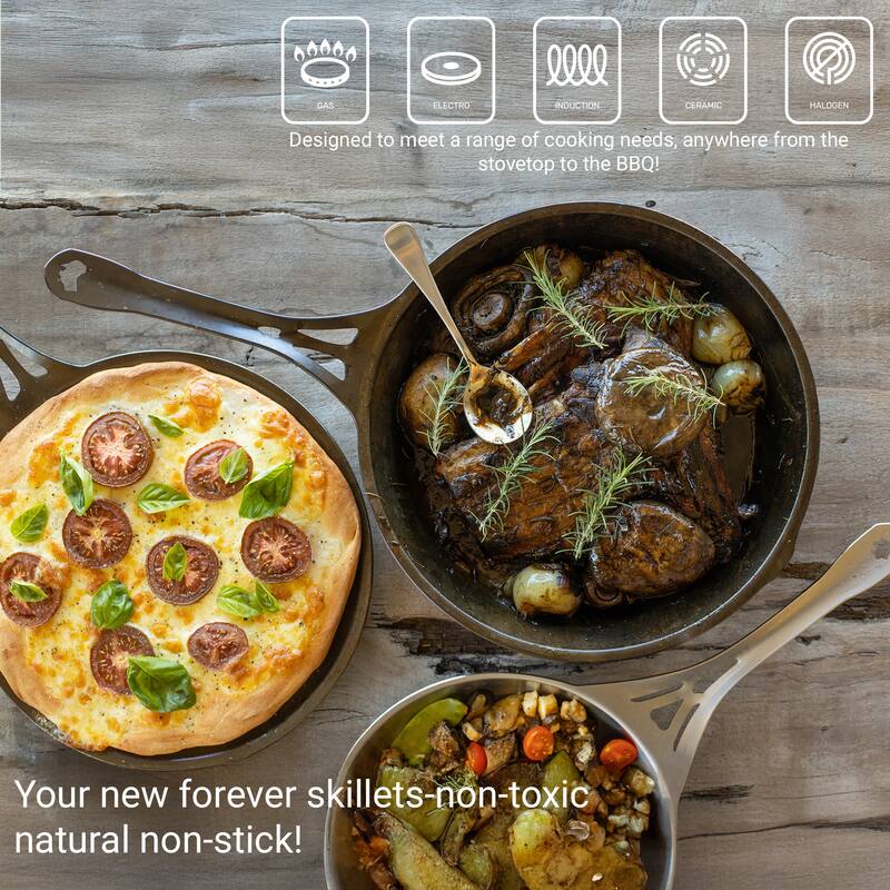 Solidteknics Lightning Long Handle Skillet