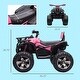 preview thumbnail 5 of 6, 12V Ride-On ATV for Kids with USB Input and 45-Minute Battery Life - Pink