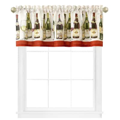 Wine Tasting Kitchen Valance - 60"W x 15"L