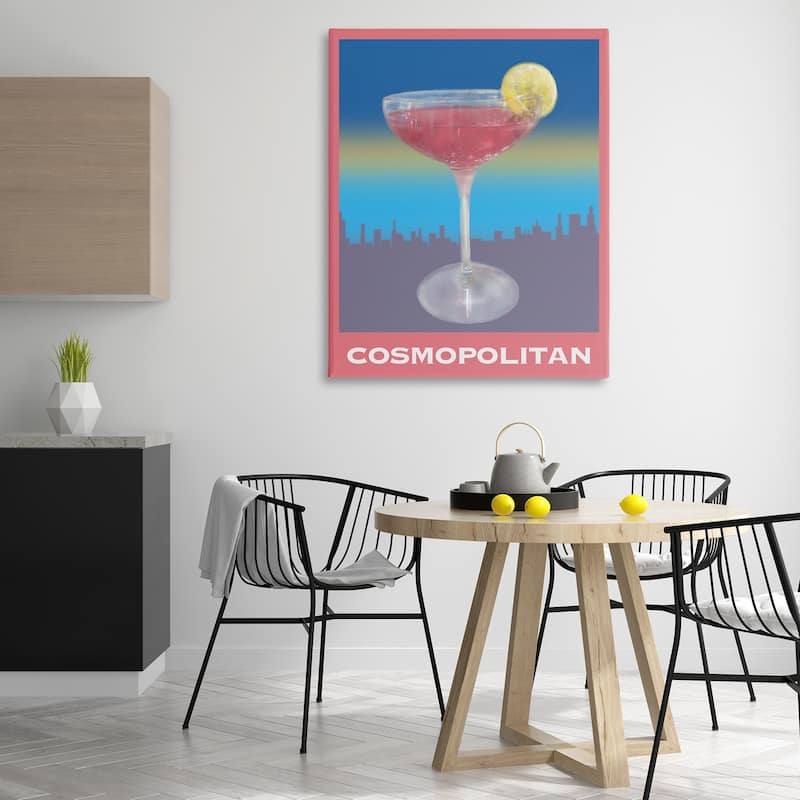 Stupell Cosmopolitan over Cityscape Canvas Wall Art Design By Matthew Piotrowicz