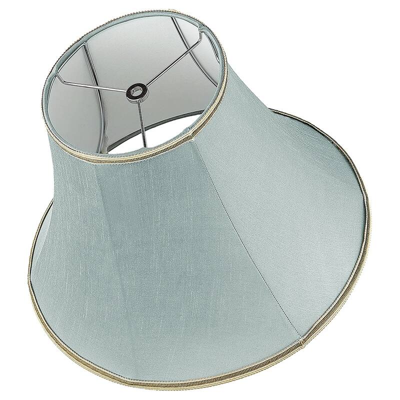 Pyramid Brown/Green Round Bell Stretched Spider Fitting Lamp Shades 8"x16"x12"(2-Pack) - N/A
