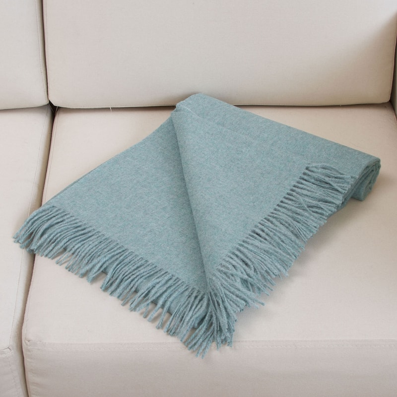 Novica Handmade Blissful Dream In Aqua Throw