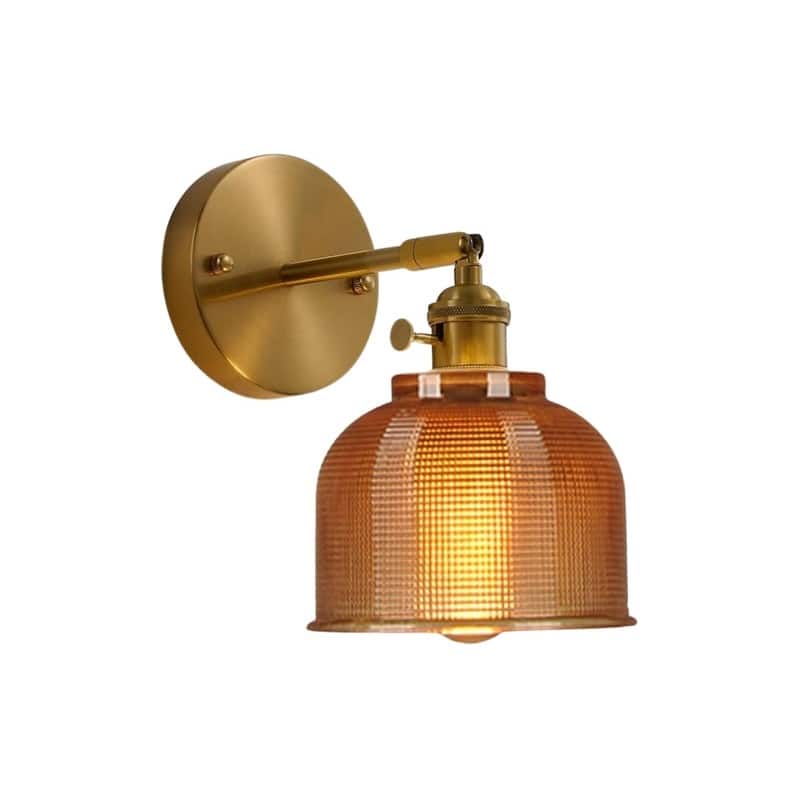 LED wall sconce gold wall light brass, copper, glass wall bulb
