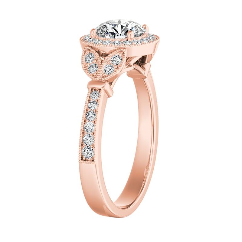 Auriya 14k Gold 1 1/4ctw Vintage Moissanite Engagement Ring