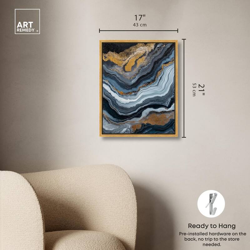 Acrylic Flow II Canvas by Art Remedy