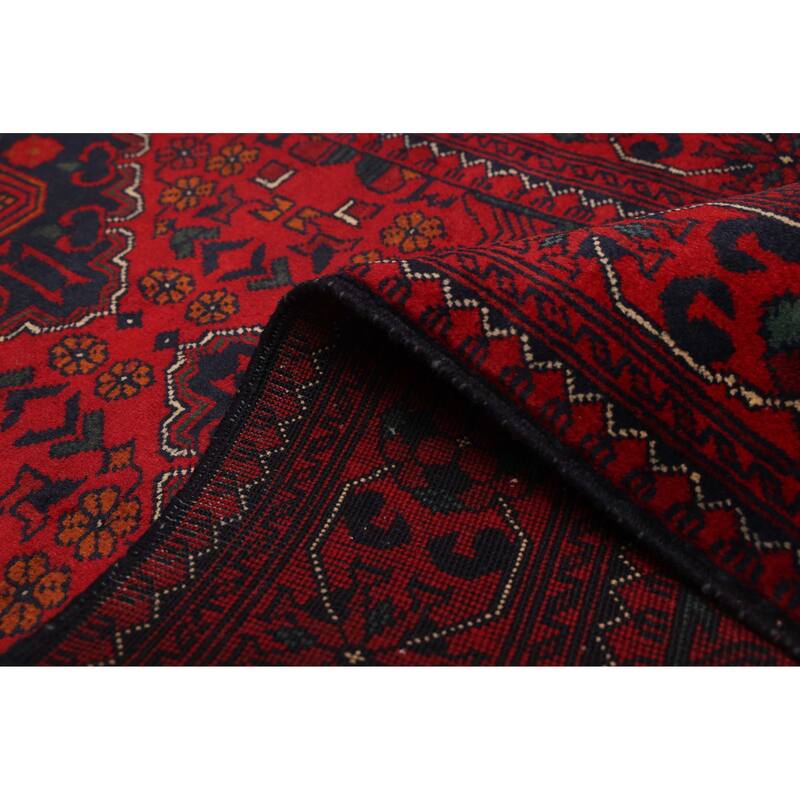 ECARPETGALLERY Hand-knotted Finest Khal Mohammadi Red Wool Rug - 2'8 x 6'7