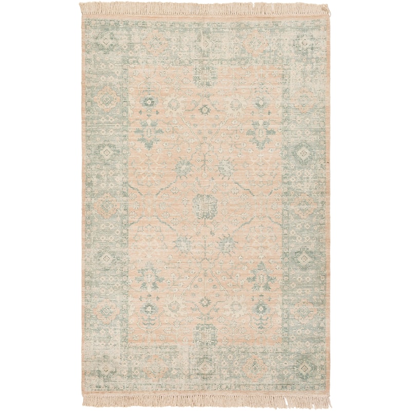 Livabliss Betsy Handmade Persian Floral Cotton Area Rug