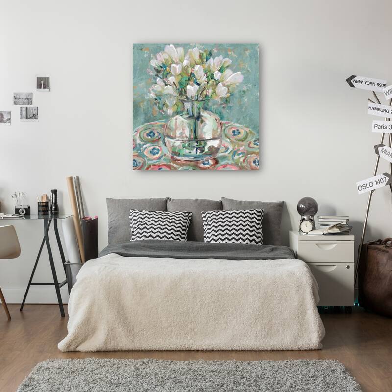 Barcelona Blues By Studio Arts Canvas Art Print