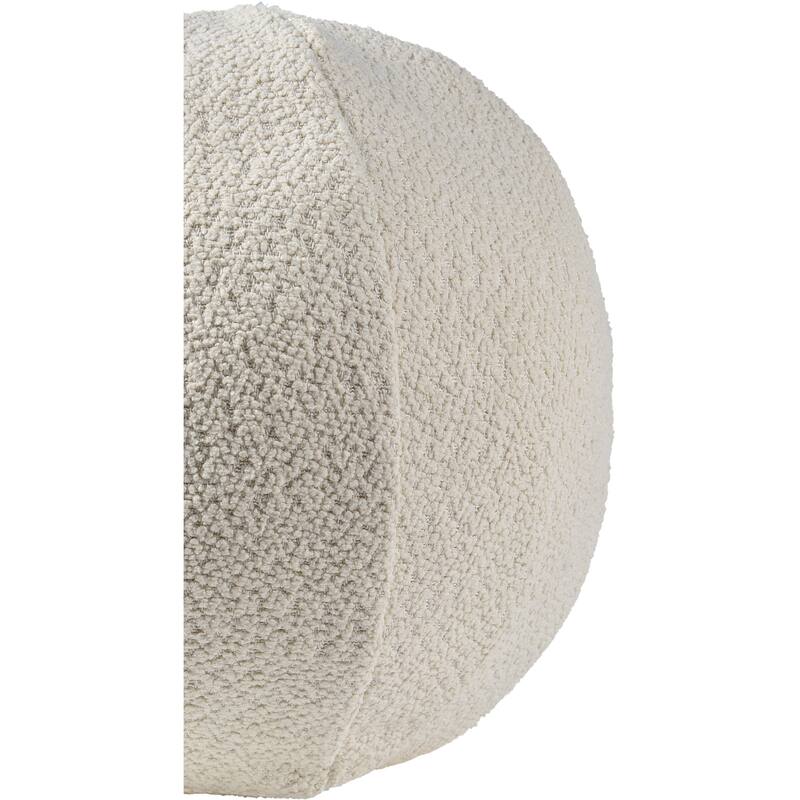 Sphere Shaped Solan Pillow - 12" White