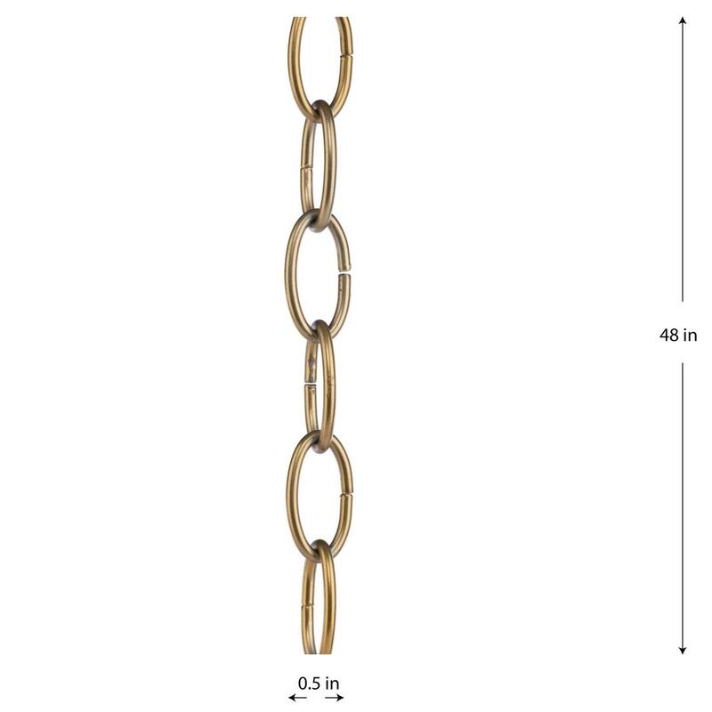Accessory Chain - 48-inch of 9 Gauge Chain in Soft Gold - Soft Gold - 0.5 in x 0.5 in x 48 in