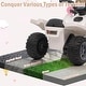 preview thumbnail 4 of 4, Ride on Toy Car for Toddlers w/1.8 Mph Speed White