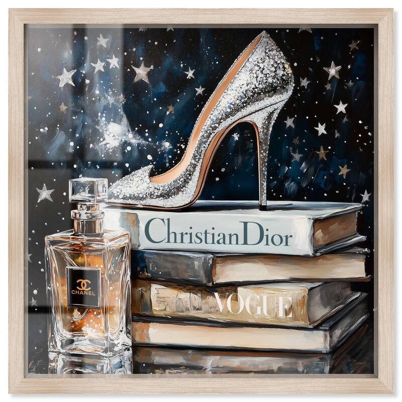 Sparkling Stars Heel Shadowbox by Art Remedy - Natural - 24" x 24"