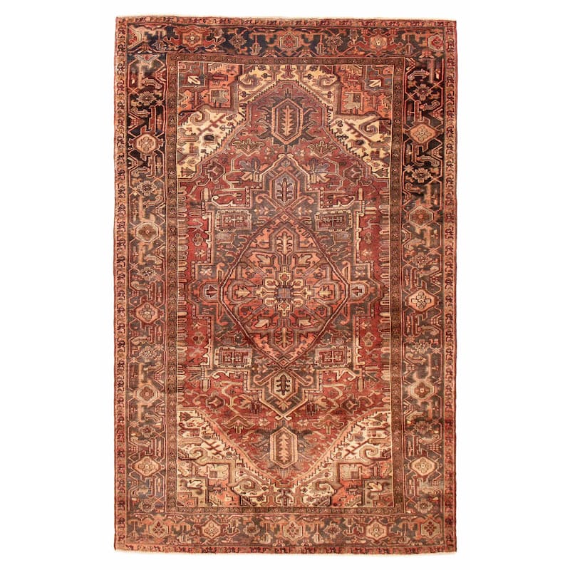 ECARPETGALLERY Hand-knotted Sarabi Dark Copper Wool Rug - 6'8 x 10'6 - Dark Copper - 6'8 x 10'6