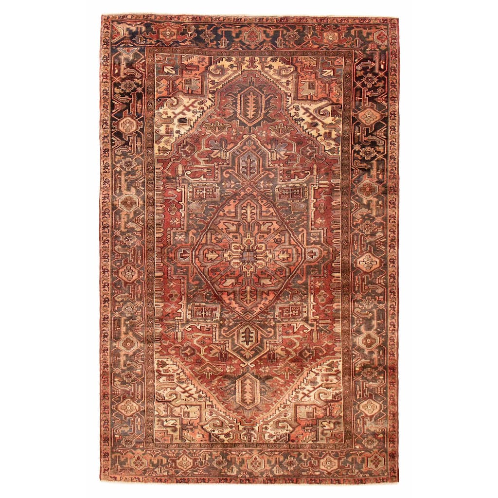 ECARPETGALLERY Hand-knotted Sarabi Dark Copper Wool Rug - 6'8 x 10'6