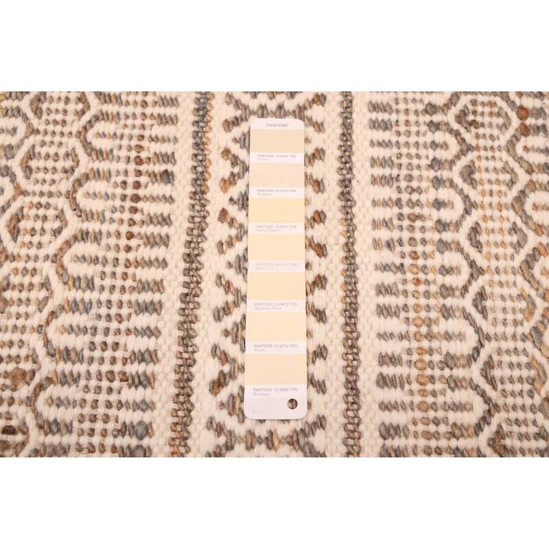 ECARPETGALLERY Flat-Weave Nevada Cream Kilim - 5'4 x 7'5