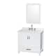 Option White, Chrome Trim, Giotto Quartz Top