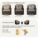 preview thumbnail 28 of 105, Murphy Outdoor Wicker Patio Outdoor Sofa Swivel Chair Coffee Table