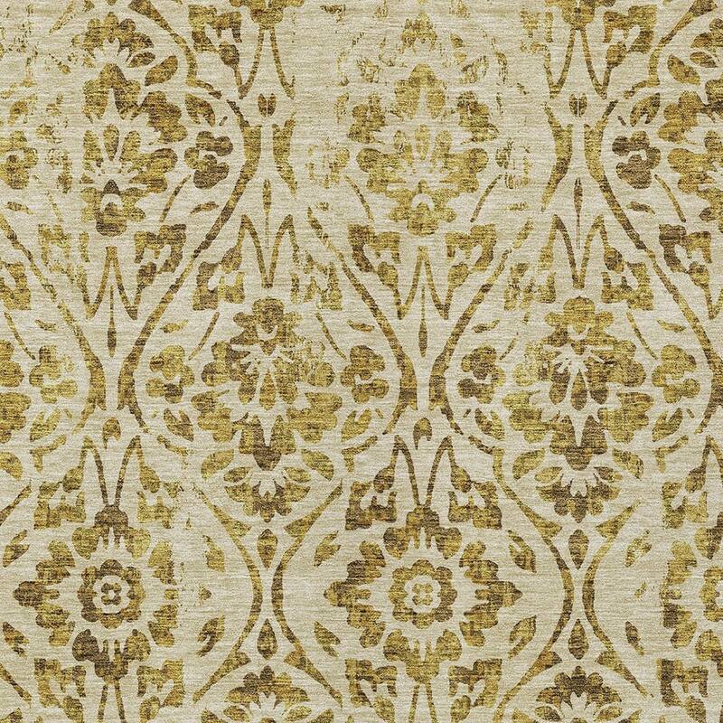 HomeRoots Floral Transitional Rectangle Outdoor Rug