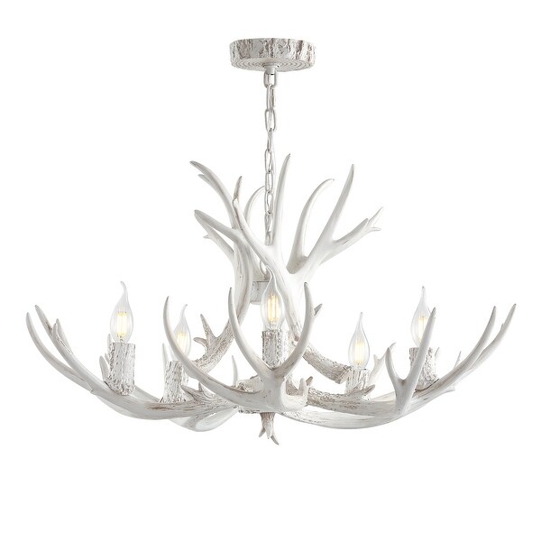 Silver antler ceiling light best sale