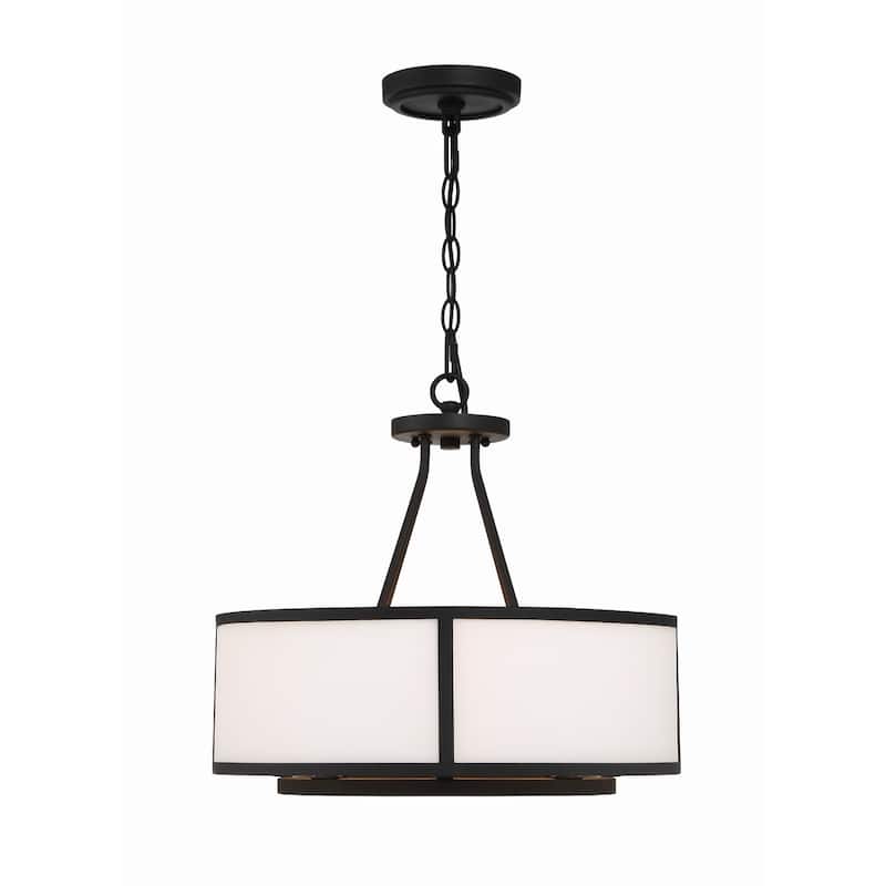 Crystorama Lighting Group BRY-8004 Bryant 4 Light 18" Wide Drum