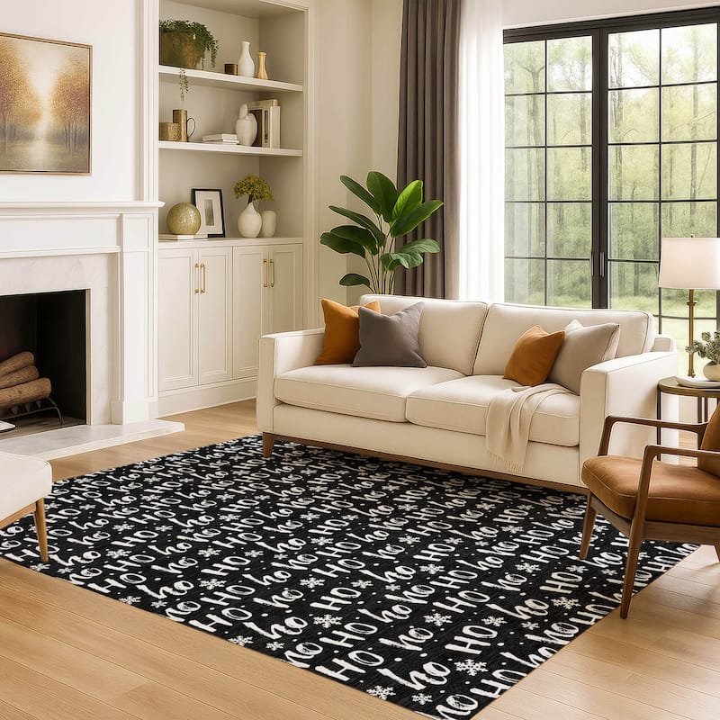 Premium Washable Super Soft Christmas Ho Ho Mayfield Rug