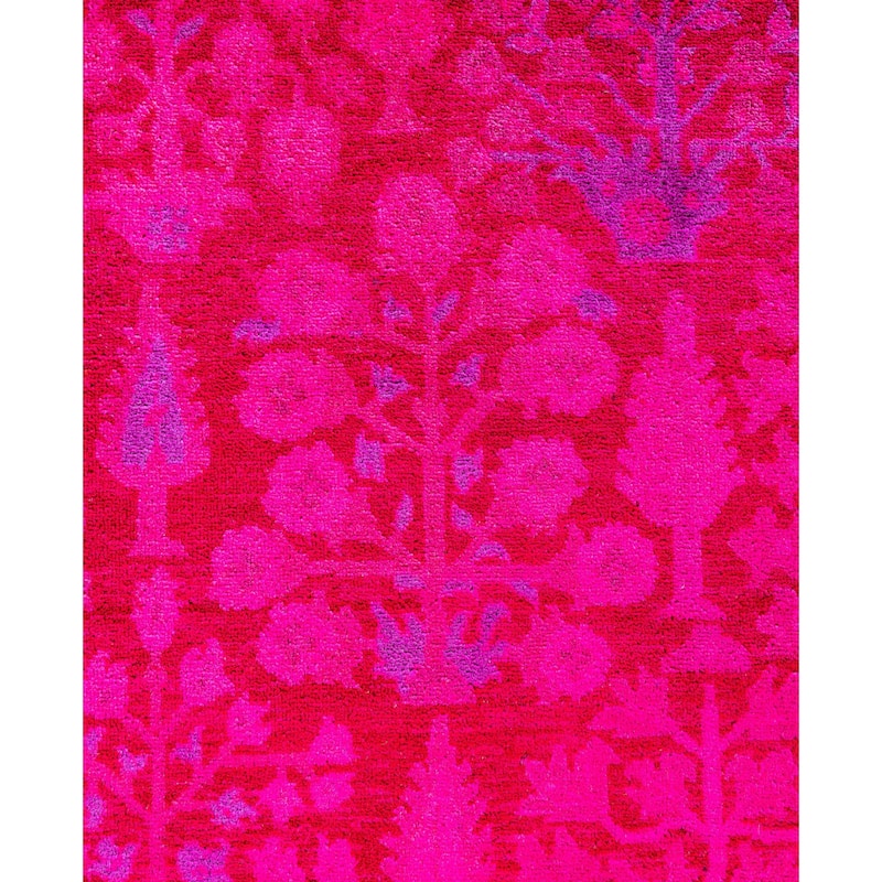 Overdyed One-of-a-Kind Hand-Knotted Area Rug - Pink - 4' 9" x 6' 10"