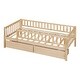preview thumbnail 92 of 95, Roomfitters Twin Size Daybed Wood Frame with Two Storage Compartments, Space-Saving and Stylish Design for Any Room