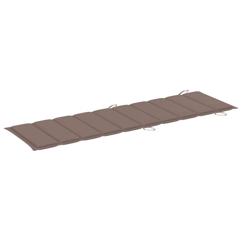 vidaXL Patio Sun Lounger with Cushion Solid Acacia Wood - 72.4" x 21.7" x 25.2"
