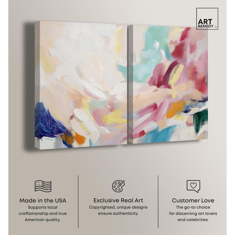Unbridled Spirit I Canvas Set of 2 by Art Remedy, Gallery Wrapped