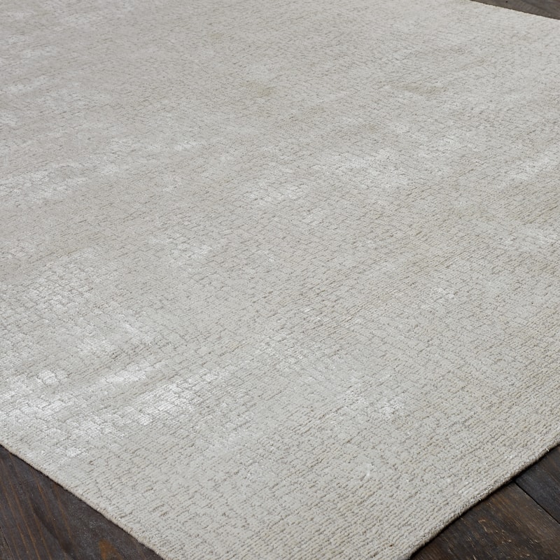 Handmade Mosaic Hand-loomed Solid Color Area Rug