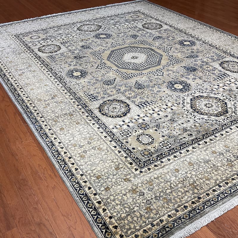 HERAT ORIENTAL Handmade Afghan Mamluk Wool Rug - 9' x 12'2"