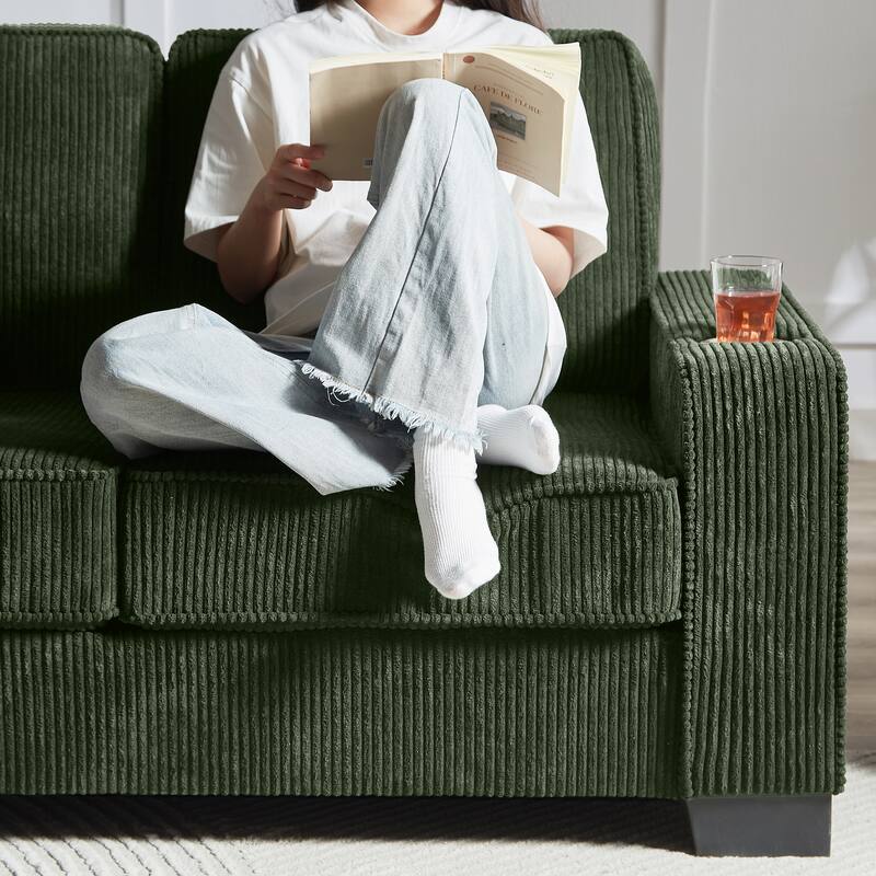 67" Modern Executive Desk with 2 Wooden Doors Storage Cabinet and 3 Drawers, Home Office Desk, Reading Desk, Writing Table