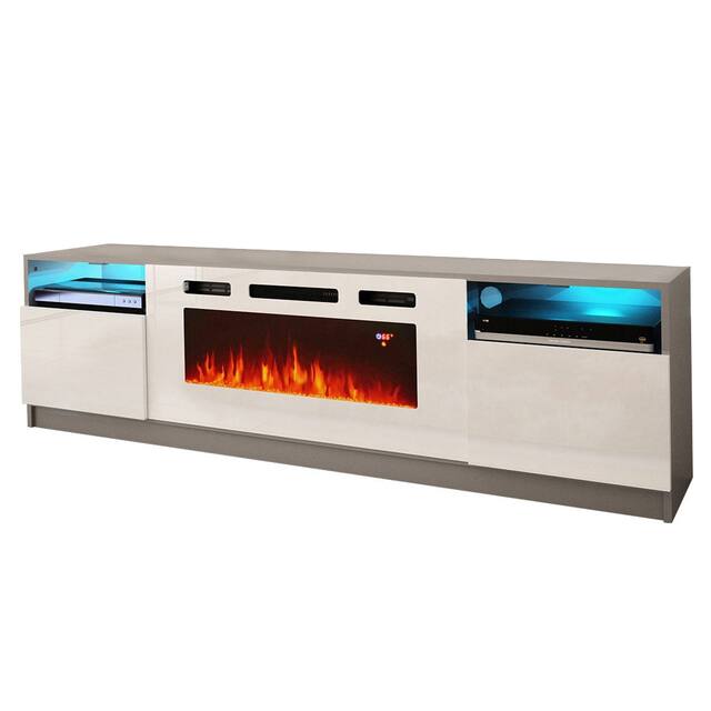 Strick & Bolton Amsden Electric Fireplace TV Stand