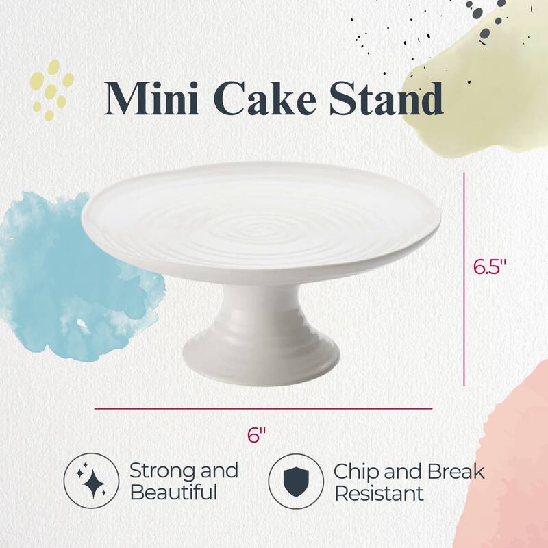 Portmeirion Sophie Conran White Mini Cake Stand - 6.5-inch