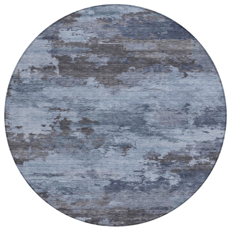 HomeRoots Abstract Transitional Rectangle Outdoor Rug