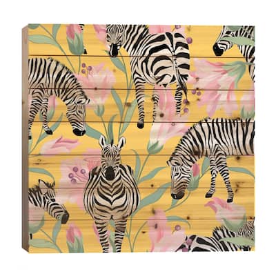 Striped For Life Print On Wood by 83 Oranges - Multi-Color