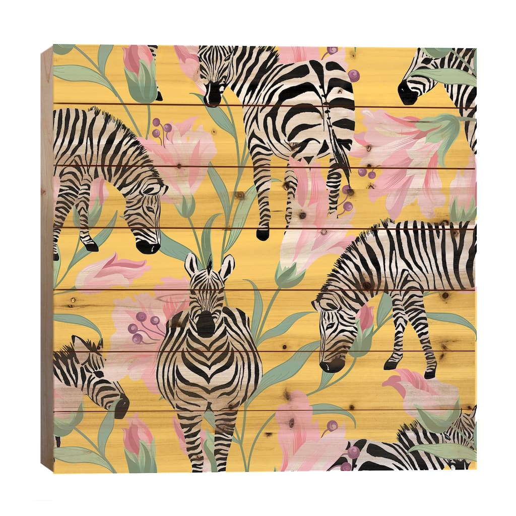 Striped For Life Print On Wood by 83 Oranges - Multi-Color