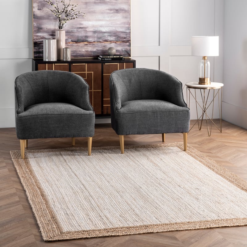 Nuloom Eleonora Casual Jute Area Rug - 3' x 5' - White