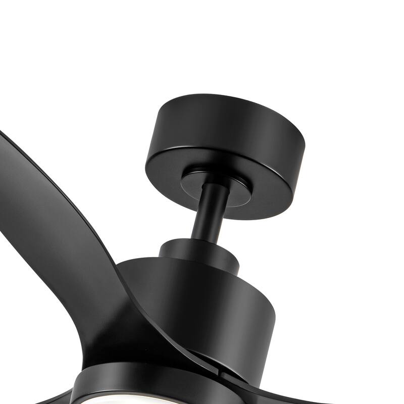 42/52 -inch Black LED Ceiling Fan with Lights Remote(3-Blade)