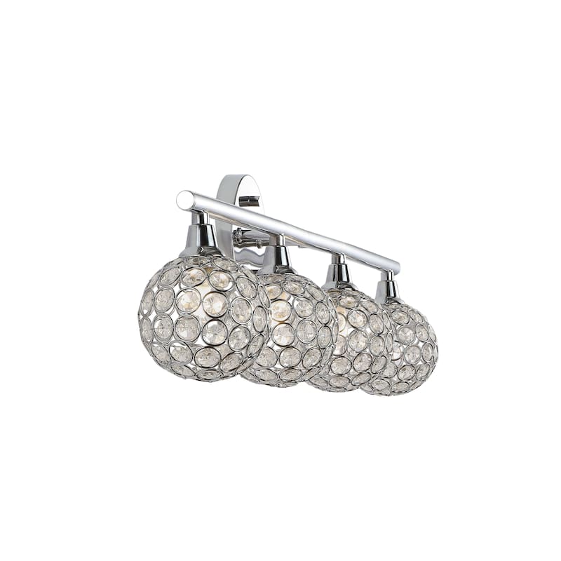 Beverly Iron/Glass Contemporary Glam LED Vanity Light, by JONATHAN Y