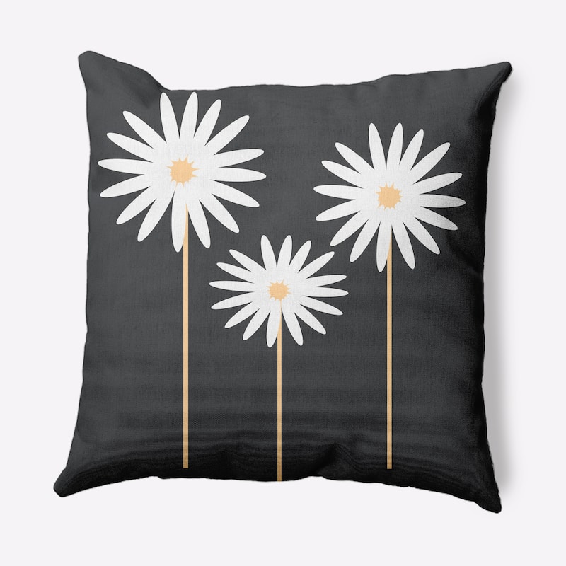 Floral Print Decorative Throw Pillow - Pepper - 18" x 18"