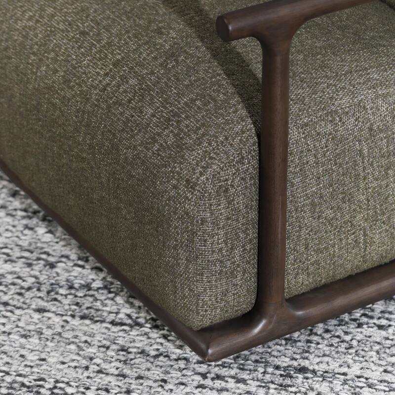 Classic Home Lucia Boucle Swivel Accent Chair