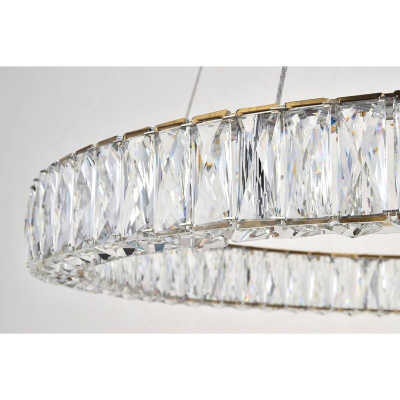 Integrated LED chip light gold Chandelier
