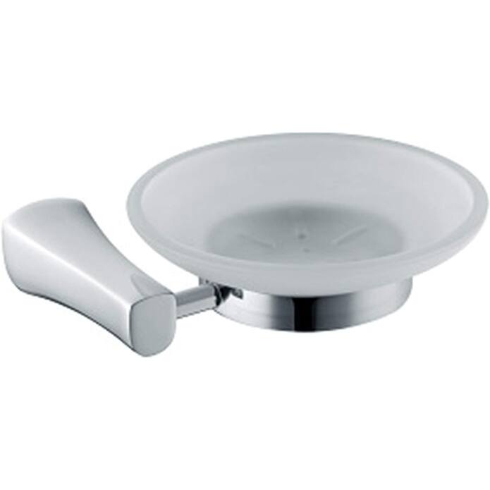Blossom Soap Dish Holder Solid Bathroom Accessory Wall Mount - Chrome