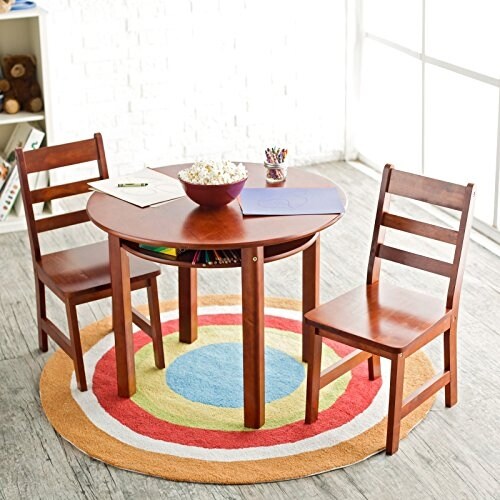 Lipper childrens round table and chair set cheap