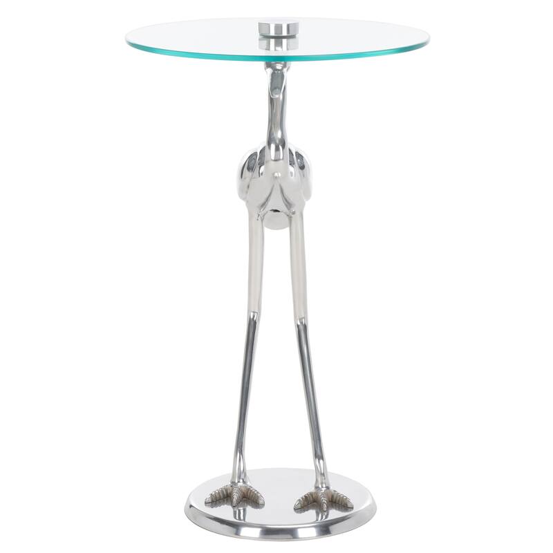 SAFAVIEH Home Collection Tori Crane Base Accent Table - 16" W x 16" D x 26" H