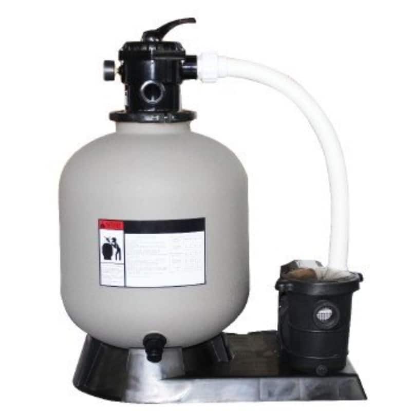 1.5 HP Sand Filter Combo with Pump Pressure Above Ground Pools 19 Inch