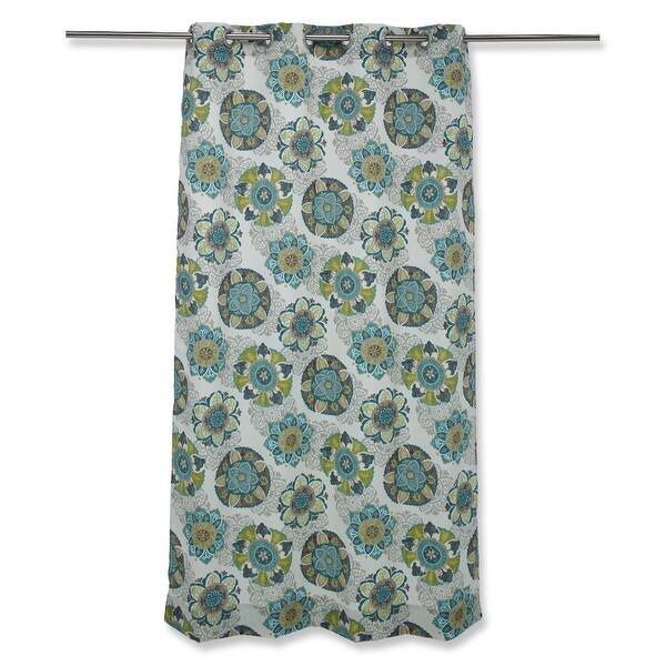Shop 82 Indoor And Outdoor Blossoming Fantasy Teal Blue And Lime
