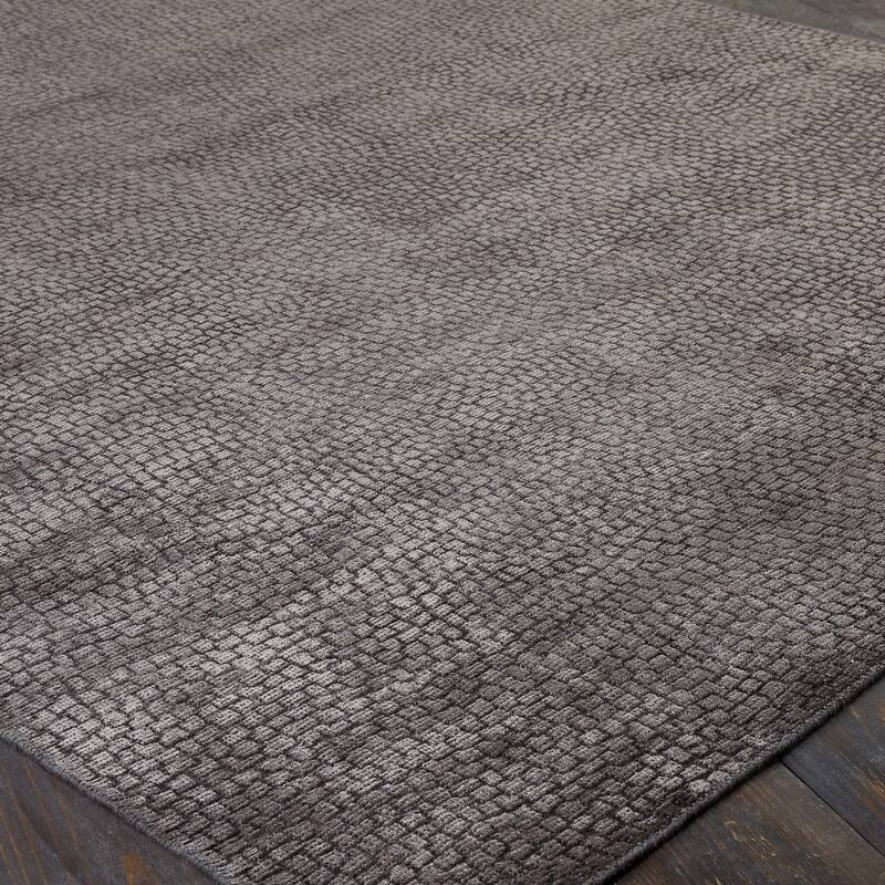 Handmade Mosaic Hand-loomed Solid Color Area Rug