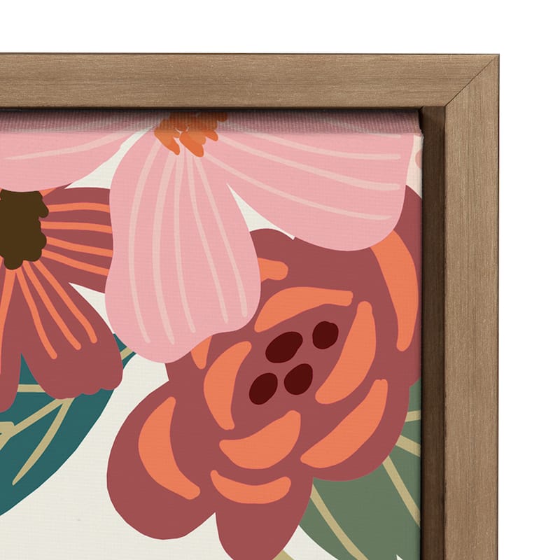 Kate and Laurel Sylvie Softly Framed Canvas by Mia Charro